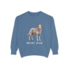 Mudi Dad Sweatshirt, Blue Jean, front view
