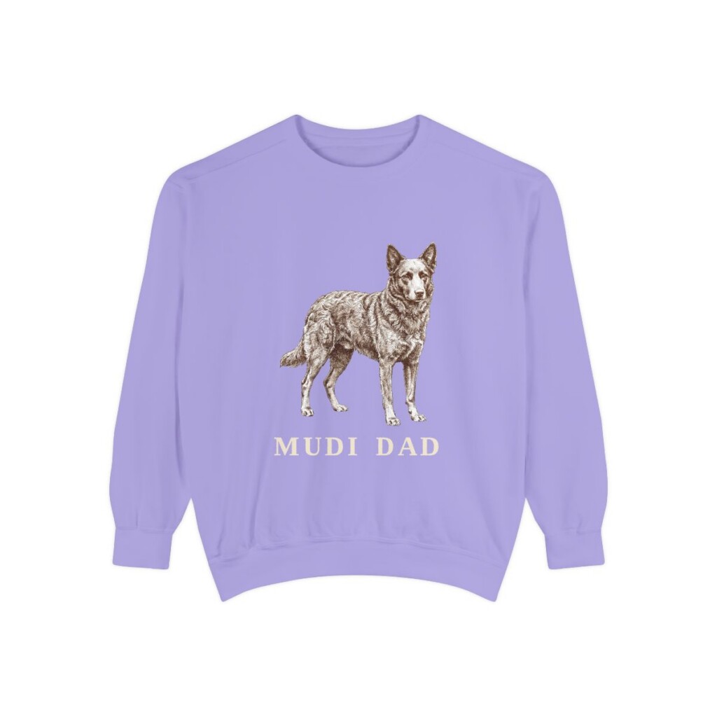 Mudi Dad Sweatshirt, Violet, front view