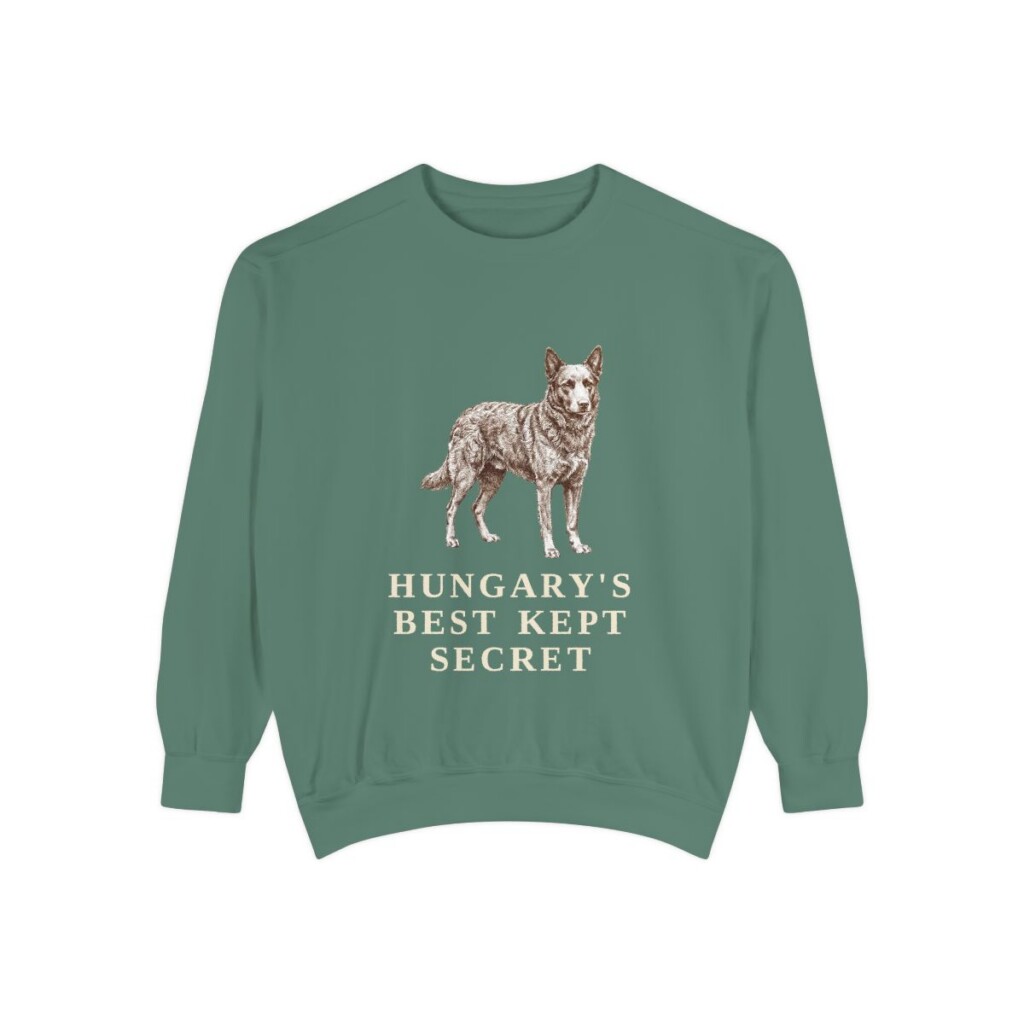 Mudi Humor Sweatshirt, Light Green, front view