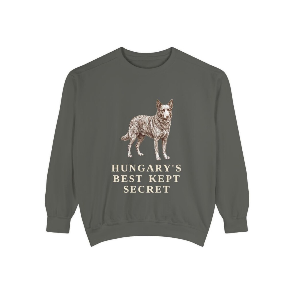 Mudi Humor Sweatshirt, Pepper, front view