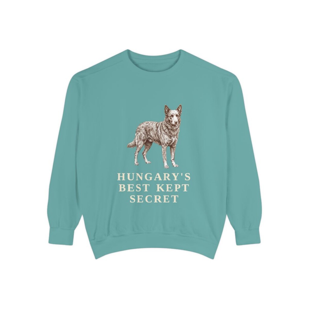 Mudi Humor Sweatshirt, Seafoam, front view