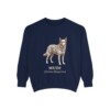Mudi Latin Sweatshirt, True Navy, front view