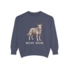 Mudi Mom Sweatshirt, Denim, front view