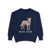Mudi Mom Sweatshirt, True Navy, front view