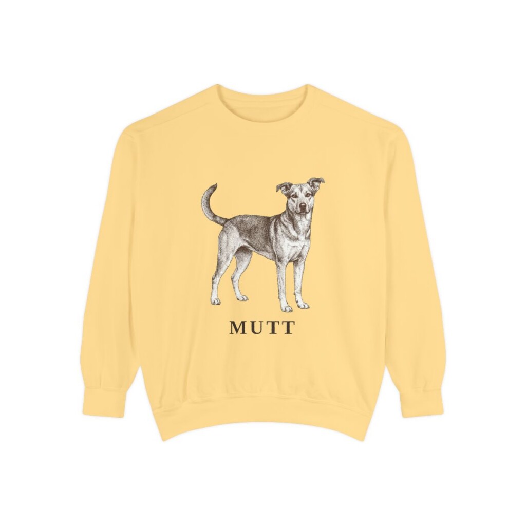 Mutt Sweatshirt, Butter, front view