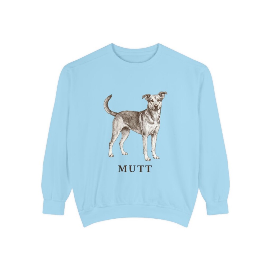 Mutt Sweatshirt, Chambray, front view