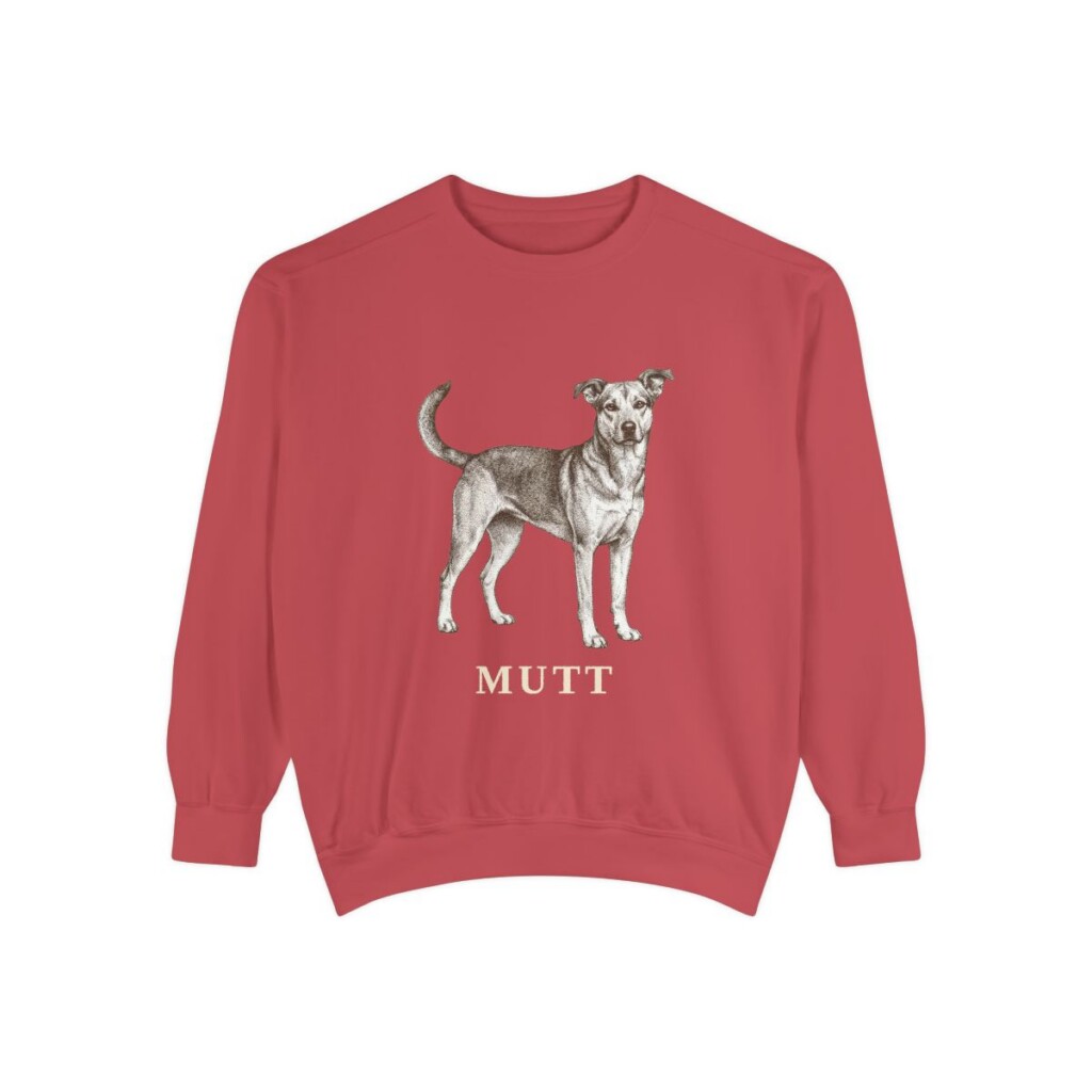 Mutt Sweatshirt, Crimson, front view