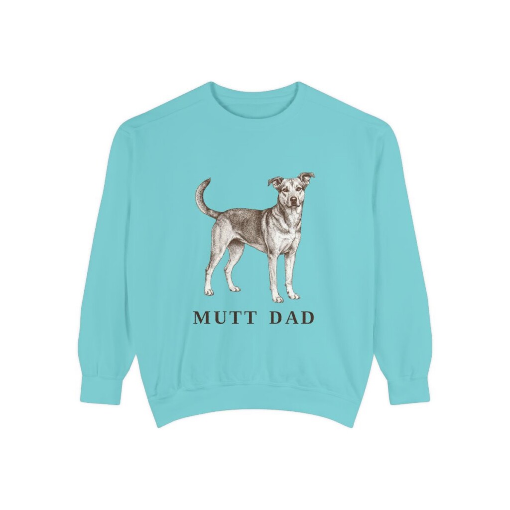 Mutt Dad Sweatshirt, Chalky Mint, front view