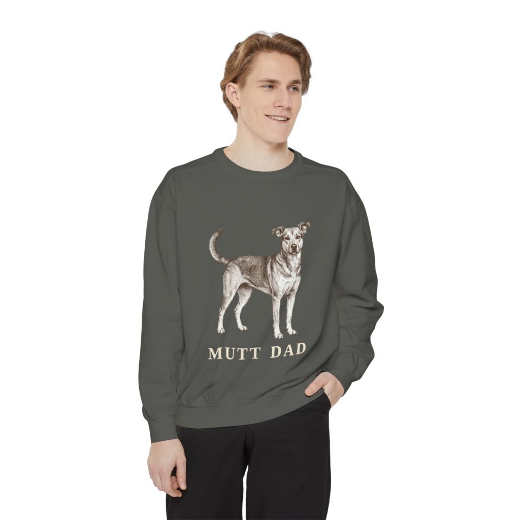 Mutt Dad Sweatshirt, Pepper, person 1 front