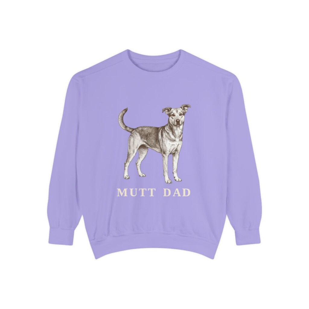 Mutt Dad Sweatshirt, Violet, front view