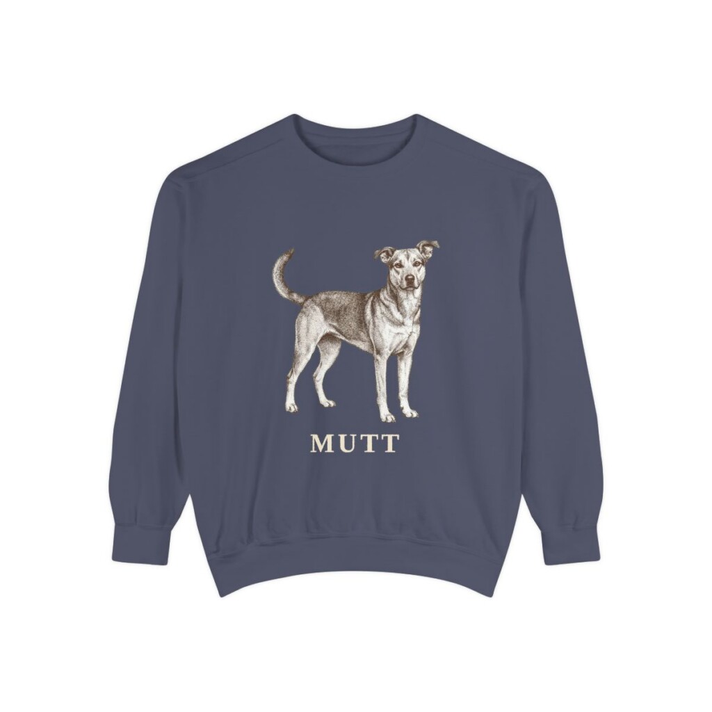 Mutt Sweatshirt, Denim, front view