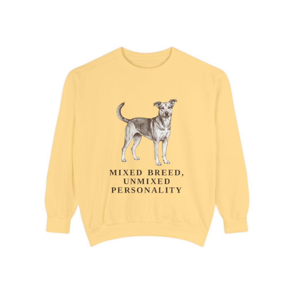 Mutt Humor Sweatshirt, Butter, front view