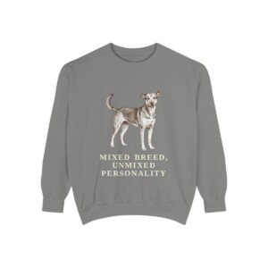 Mutt Humor Sweatshirt, Grey, front view