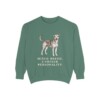 Mutt Humor Sweatshirt, Light Green, front view