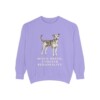 Mutt Humor Sweatshirt, Violet, front view