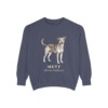 Mutt Latin Sweatshirt, Denim, front view