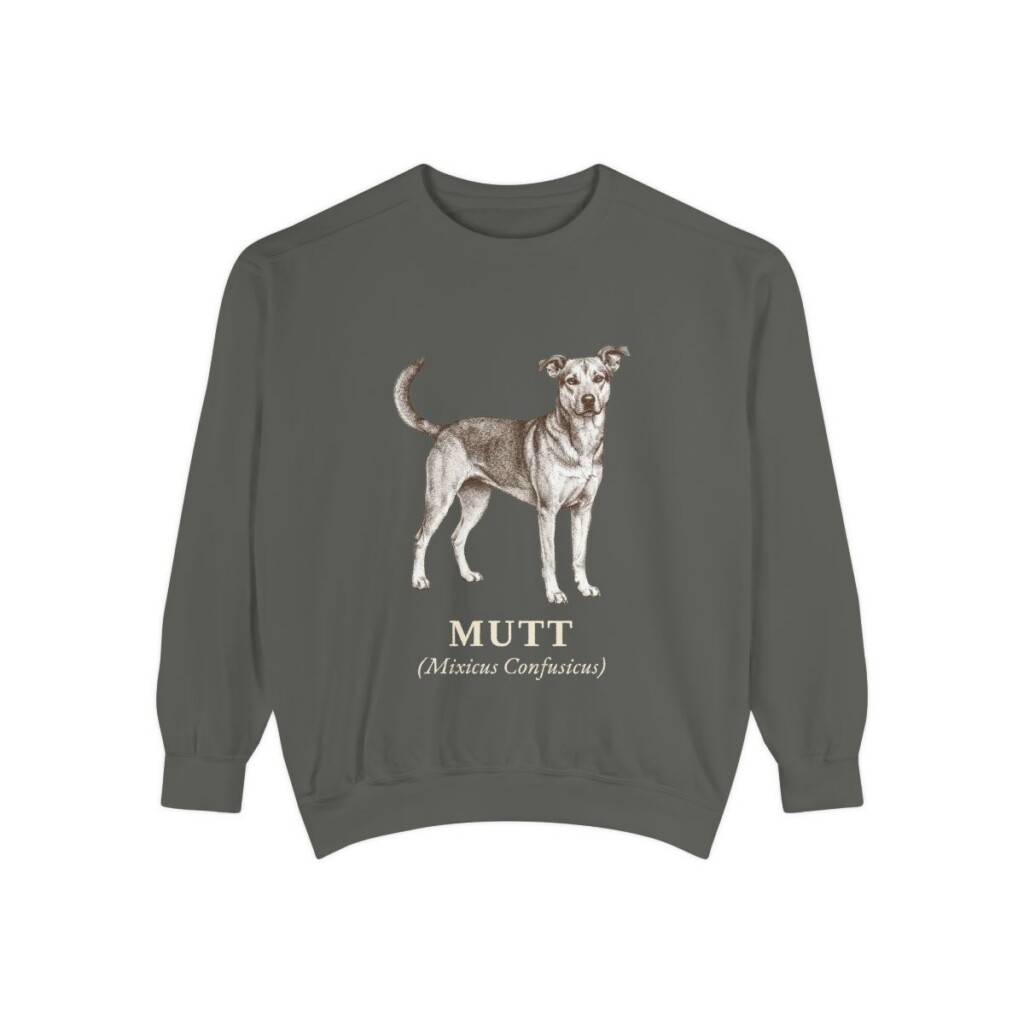 Mutt Latin Sweatshirt, Pepper, front view
