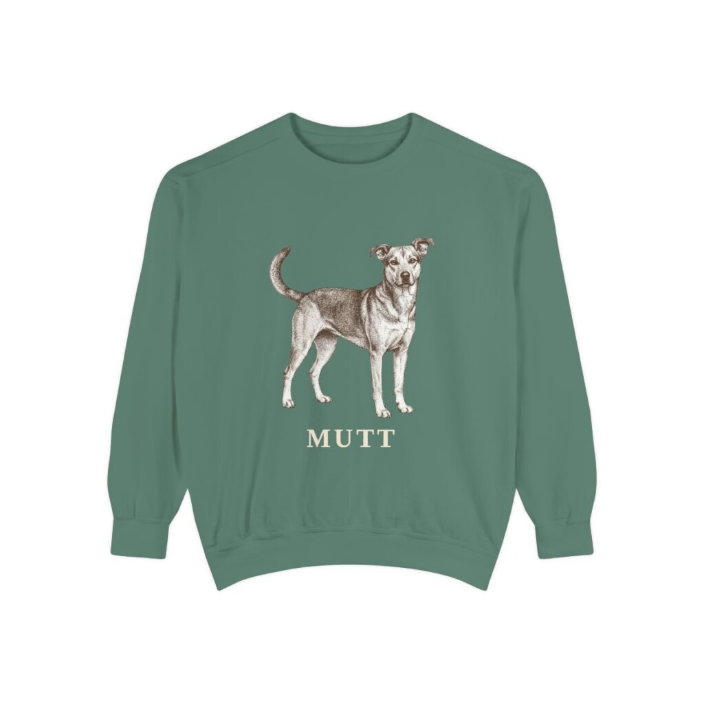 Mutt Sweatshirt, Light Green, front view