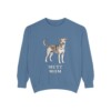 Mutt Mom Sweatshirt, Blue Jean, front view
