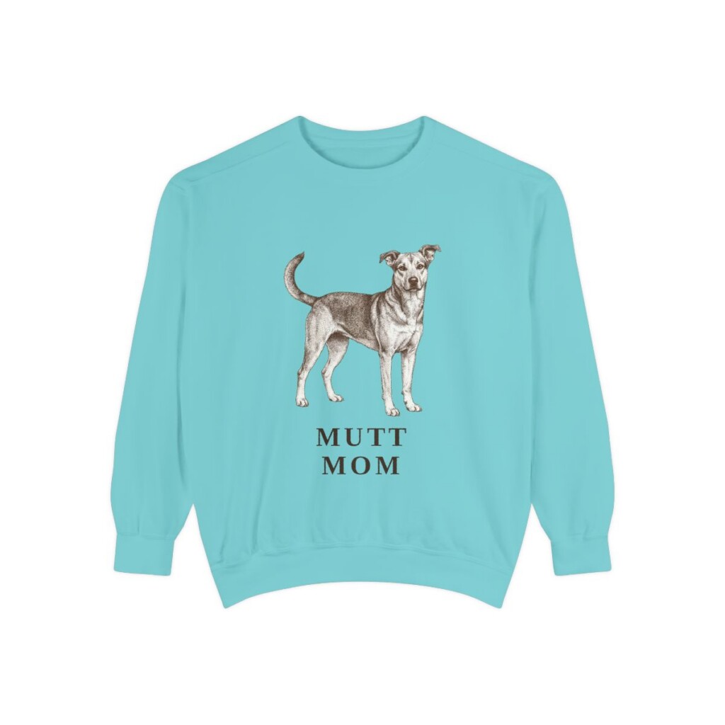 Mutt Mom Sweatshirt, Chalky Mint, front view