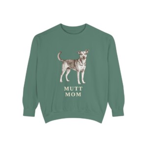 Mutt Mom Sweatshirt, Light Green, front view