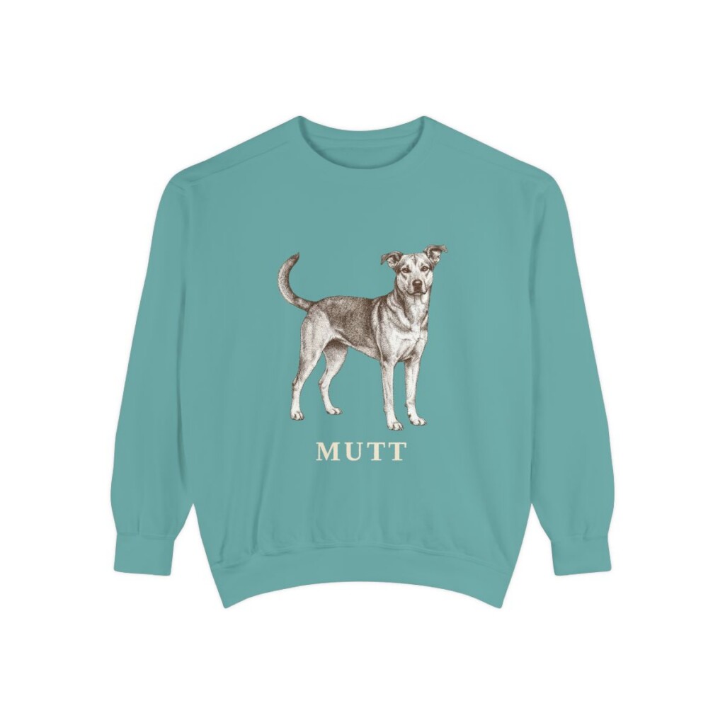 Mutt Sweatshirt, Seafoam, front view