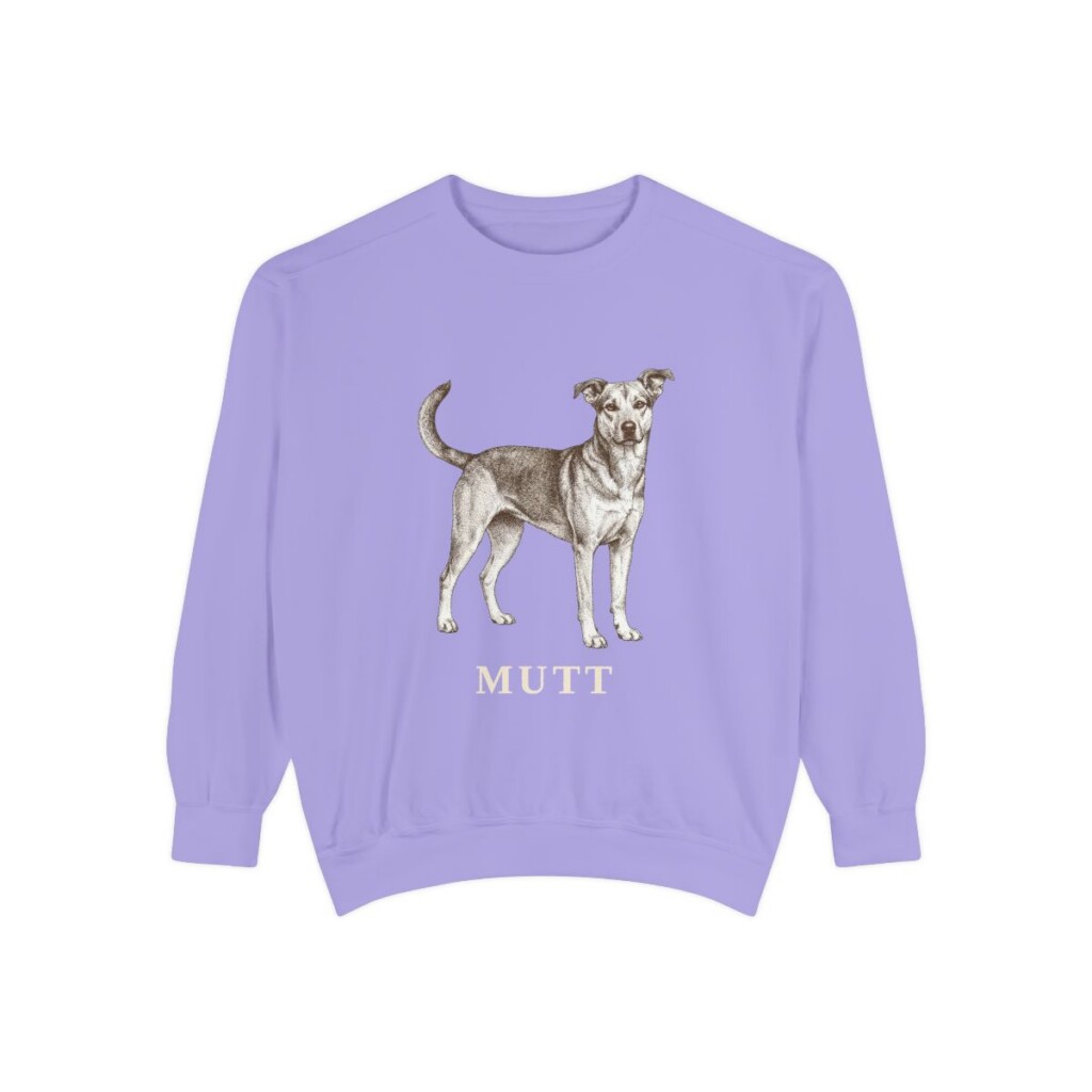 Mutt Sweatshirt, Violet, front view