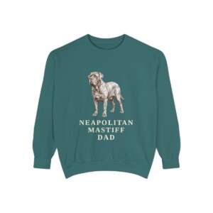 Neapolitan Mastiff Dad Sweatshirt, Blue Spruce, front view