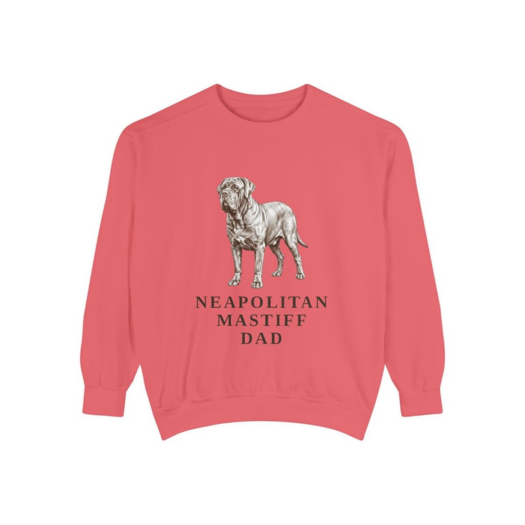 Neapolitan Mastiff Dad Sweatshirt, Watermelon, front view