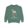Neapolitan Mastiff Humor Sweatshirt, Light Green, front view