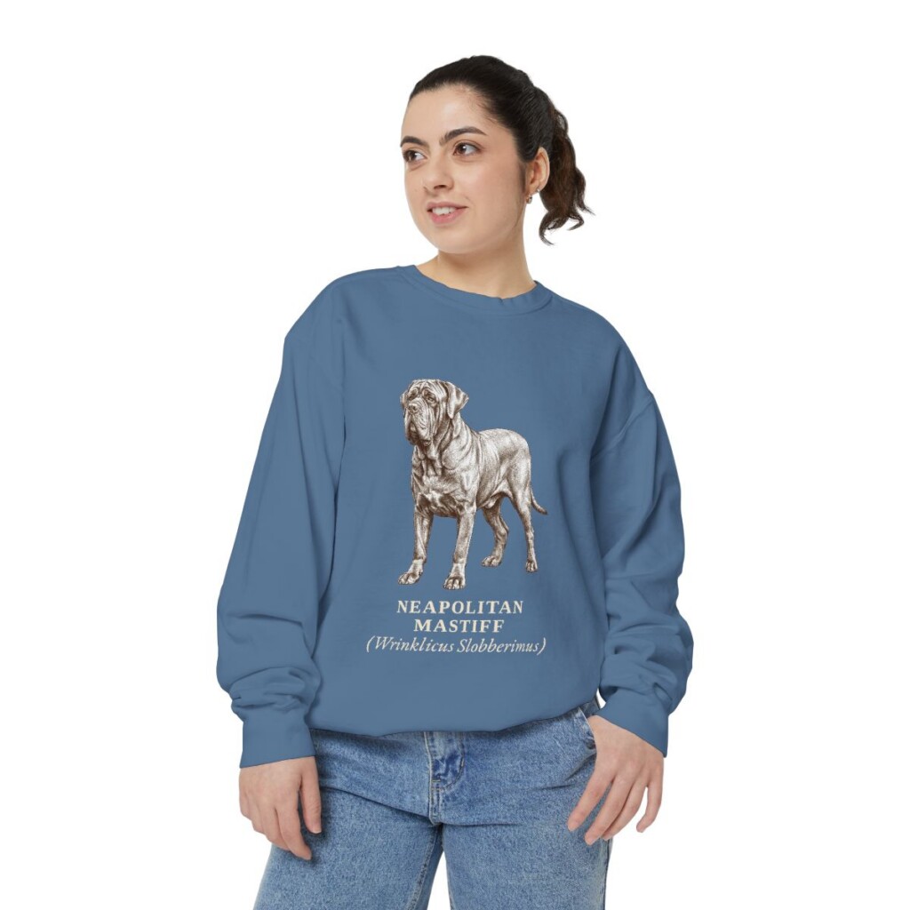 neapolitan-mastiff-sweatshirt-latin-blue-jean-person-2-front Neapolitan Mastiff Latin Sweatshirt, Blue Jean, person 2 front