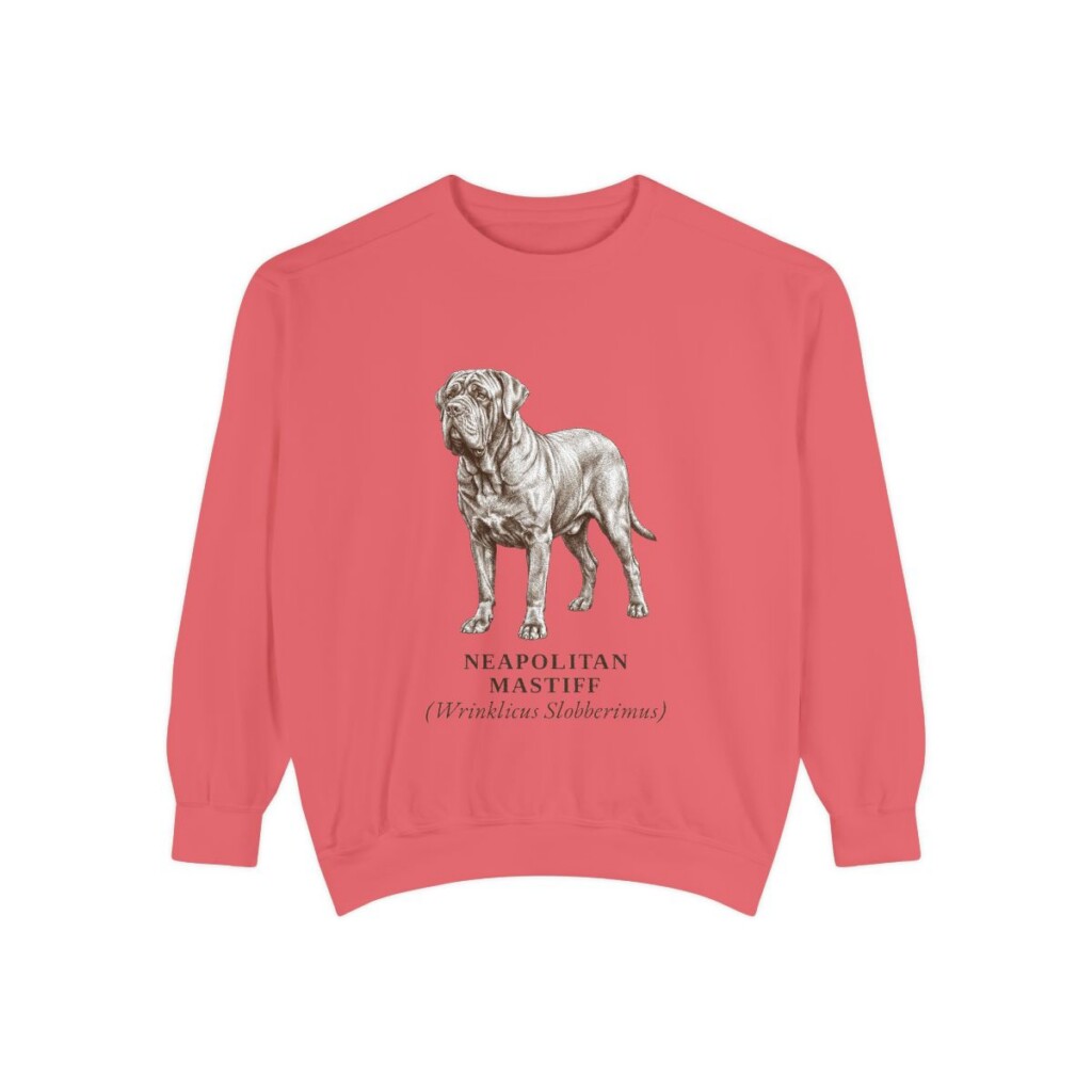 neapolitan-mastiff-sweatshirt-latin-watermelon Neapolitan Mastiff Latin Sweatshirt, Watermelon, front view