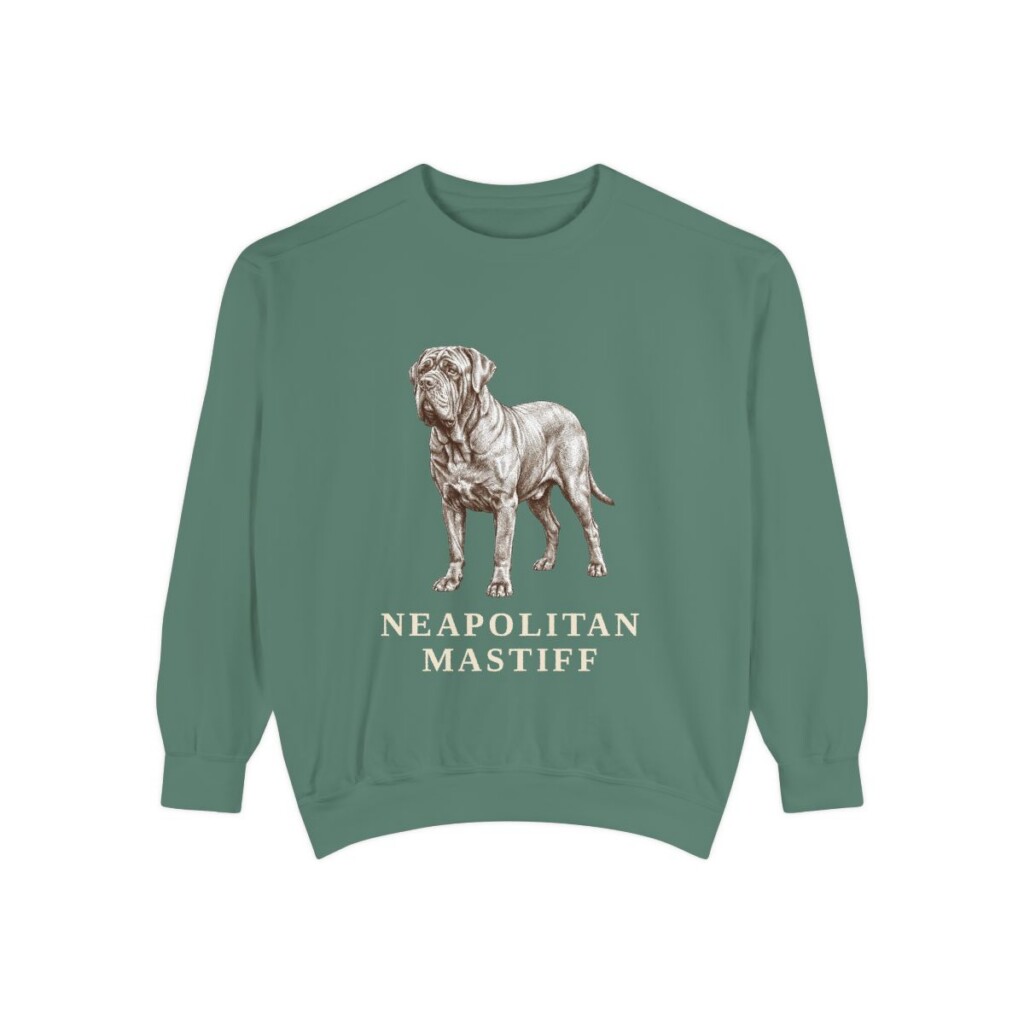 Neapolitan Mastiff Sweatshirt, Light Green, front view