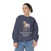 Neapolitan Mastiff Mom Sweatshirt, Denim, person 2 front
