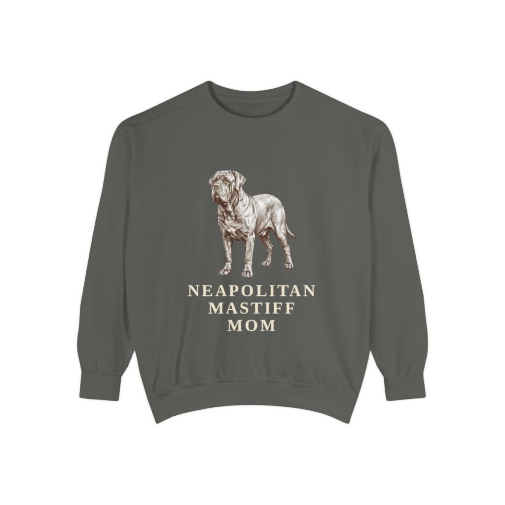 Neapolitan Mastiff Mom Sweatshirt, Pepper, front view