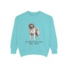 Newfoundland Dog Dad Sweatshirt, Chalky Mint, front view