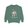Newfoundland Dog Dad Sweatshirt, Light Green, front view