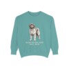 Newfoundland Dog Dad Sweatshirt, Seafoam, front view