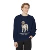 Newfoundland Dog Dad Sweatshirt, True Navy, person 1 front
