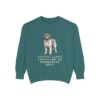newfoundland-dog-sweatshirt-humor-blue-spruce Newfoundland Dog Humor Sweatshirt, Blue Spruce, front view