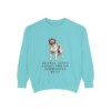 newfoundland-dog-sweatshirt-humor-chalky-mint Newfoundland Dog Humor Sweatshirt, Chalky Mint, front view