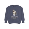 newfoundland-dog-sweatshirt-humor-denim Newfoundland Dog Humor Sweatshirt, Denim, front view