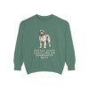 newfoundland-dog-sweatshirt-humor-light-green Newfoundland Dog Humor Sweatshirt, Light Green, front view