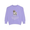 newfoundland-dog-sweatshirt-humor-violet Newfoundland Dog Humor Sweatshirt, Violet, front view