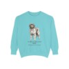 Newfoundland Dog Latin Sweatshirt, Chalky Mint, front view