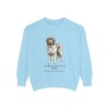 Newfoundland Dog Latin Sweatshirt, Chambray, front view