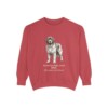 Newfoundland Dog Latin Sweatshirt, Crimson, front view