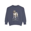 Newfoundland Dog Latin Sweatshirt, Denim, front view