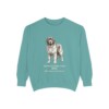 Newfoundland Dog Latin Sweatshirt, Seafoam, front view