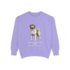 Newfoundland Dog Latin Sweatshirt, Violet, front view